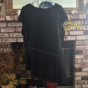 Worthington Cross Stitch Asemetrycal Blouse Sz L